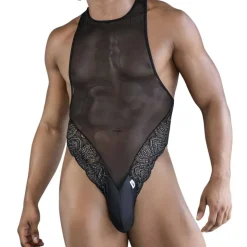 Body Dentelle - Résille Noir