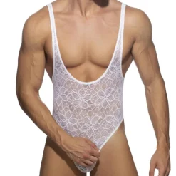 Body Dentelle Florale Blanc