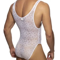 Body Dentelle Florale Blanc