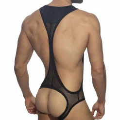 Body Empty Bottom Sexy Mesh Noir