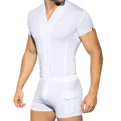 Body Manches Courtes Blanc