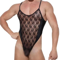 Body String Belus Dentelle Noir