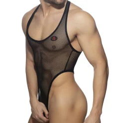 Body String Mesh Ring Noir