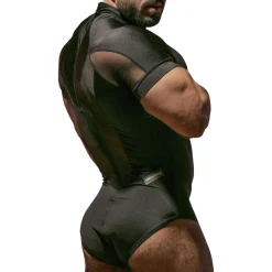 Body Zeus à Manches Courtes Noir