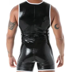 Body Zippé en Latex Seconde Peau Noir