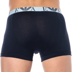 Boxer Bold Monogram Coton Marine - Gris