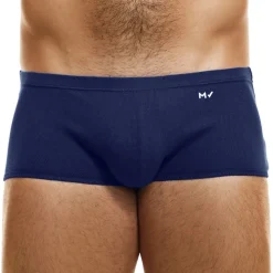 Boxer Brazil Cut Peace Coton Bleu Marine