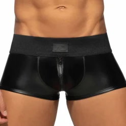 Boxer Cockring Allover Zip Rub Noir