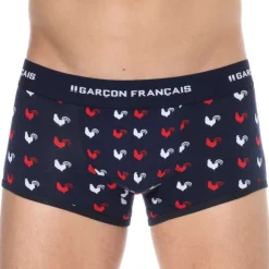 Boxer Coq Gaulois Bleu Marine