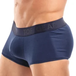 Boxer Court Access Coton Bleu Marine