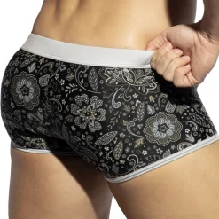 Boxer Court Arabic Noir - Argent