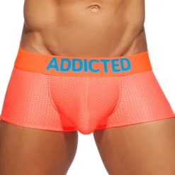 Boxer Court Cockring Mesh Neon Orange Fluo