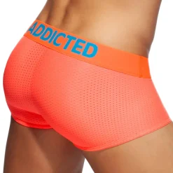 Boxer Court Cockring Mesh Neon Orange Fluo