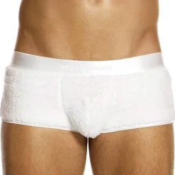 Boxer Court Fourrure Blanc