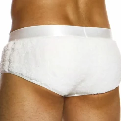Boxer Court Fourrure Blanc