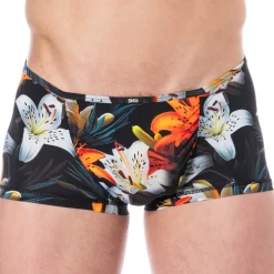 Boxer Court Microfibre Tropical Summer Noir