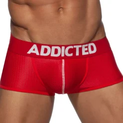 Boxer Court Push Up Mesh Rouge
