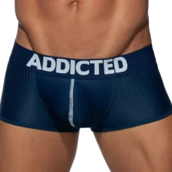 Boxer Court Push Up Mesh Bleu Marine