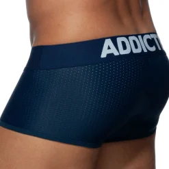 Boxer Court Push Up Mesh Bleu Marine