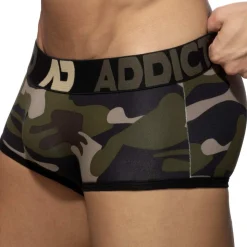Boxer Court Sans Couture Camouflage