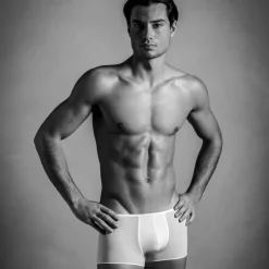 Boxer Court Temptation Plume Microfibre Blanc