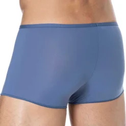 Boxer Court Temptation Plume Microfibre Bleu Jeans