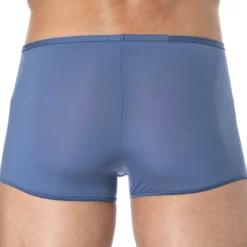 Boxer Court Temptation Plume Microfibre Bleu Jeans