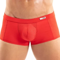 Boxer Court Tentation Microfibre Rouge