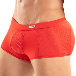 Boxer Court Tentation Microfibre Rouge