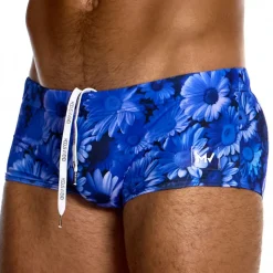 Boxer de Bain Daisies Bleu