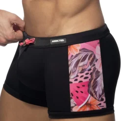 Boxer De Bain Hydrangea Noir