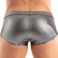 Boxer de Bain Métal Argent