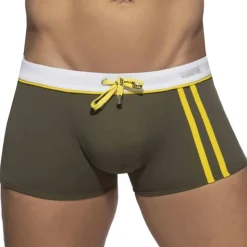 Boxer de Bain Sport Detail Binding Kaki