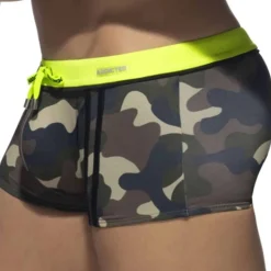 Boxer de Bain Sport Detail Binding Camouflage