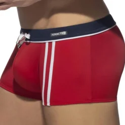 Boxer de Bain Sport Detail Binding Rouge