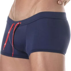Boxer de Bain Uni Bleu Marine