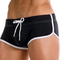 Boxer de Bain Vintage Noir