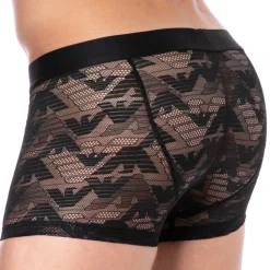 Boxer Dentelle Jacquard Noir