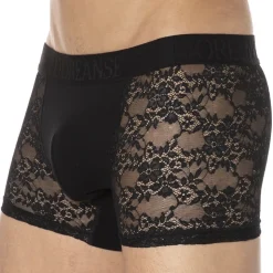 Boxer Dentelle Sexy Noir