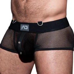 Boxer Empty Bottom Mesh Mixed Noir