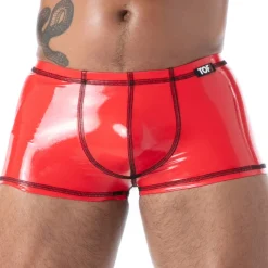Boxer en Latex Seconde Peau Rouge