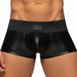Boxer Front and Back Zip Rub Cockring Noir