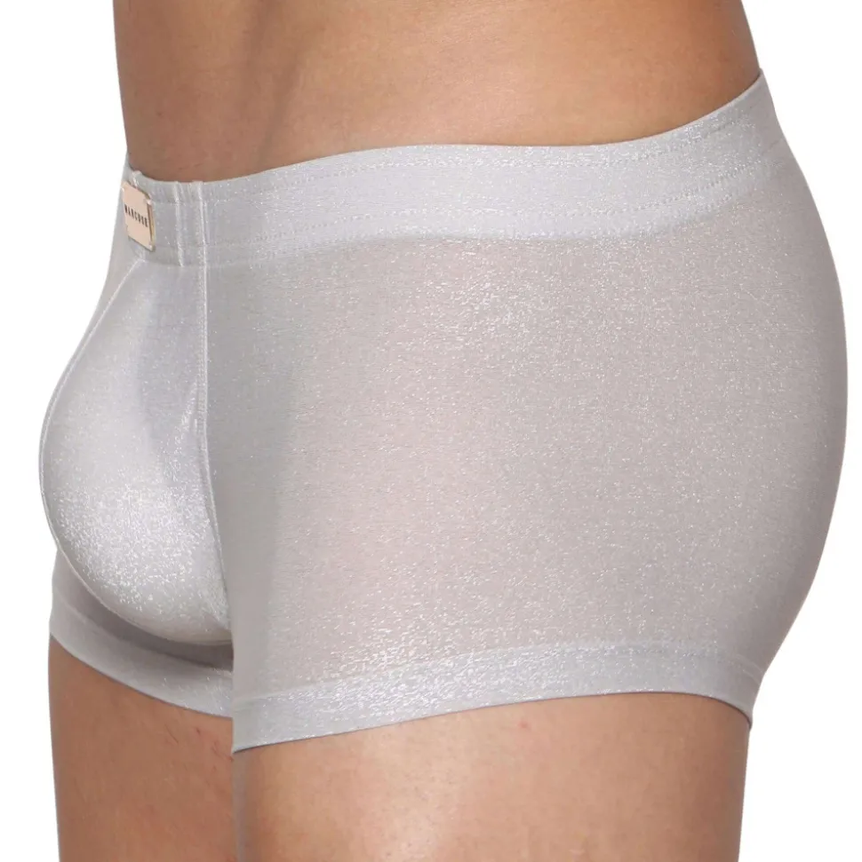 Boxer Glisten Blanc - Argent