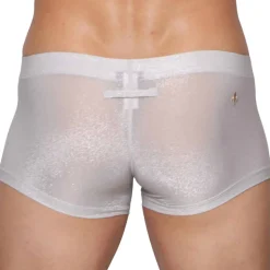 Boxer Glisten Blanc - Argent
