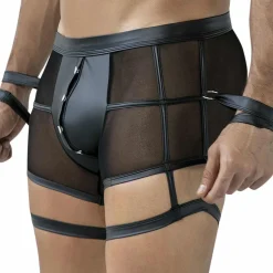 Boxer Jarretière Prison R4VAGE Noir