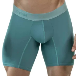 Boxer Long Audaz Vert Turquoise