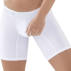 Boxer Long Caribbean Coton Blanc