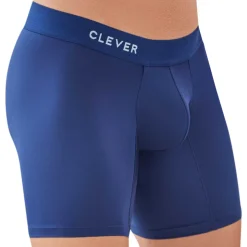 Boxer Long Classic Match Microfibre Bleu Marine
