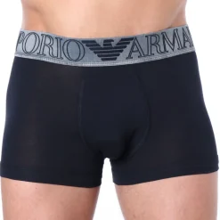 Boxer Megalogo Coton Bleu Marine