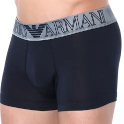 Boxer Megalogo Coton Bleu Marine
